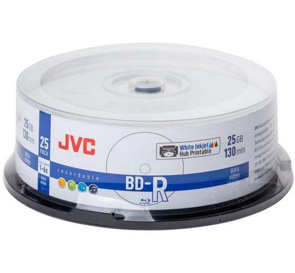 JVC BluRay BD-R 4x 25 GB 25cake (IT14837) Image of JVC BluRay BD-R 4x 25 GB 25cake (IT14837)